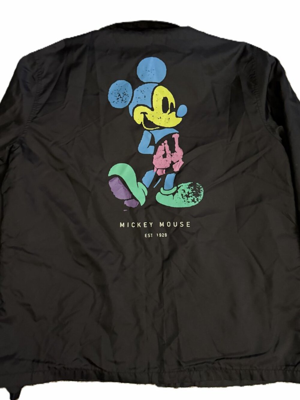 Neff x Disney Mickey Mouse Coach Jacket Black M